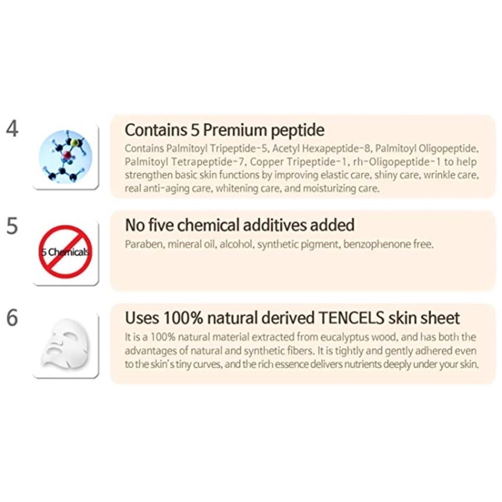 New 33ml Essence Best Anti Aging Face Mask For Korean Skincare 5-Pack​ - Picture 5 of 5